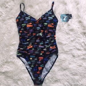 Puma printed swimsuit